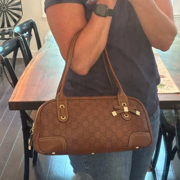 Gucci Princy Brown Shoulder Bag - Picture 9 of 11